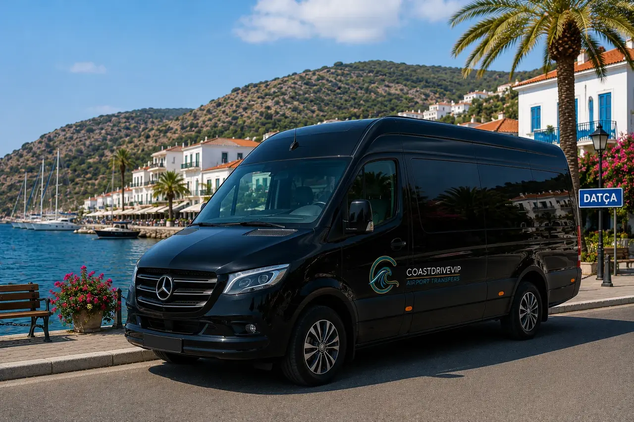 Black Mercedes Sprinter in Datca